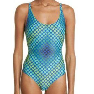 NWT Paco Rabanne x Fondation Vasarely Ferde Jersey One-Piece Swimsuit FR34 / US2